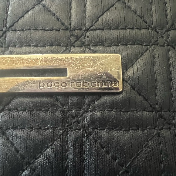 Paco Rabanne Black Quilted Shoulder Bag - Picture 4 of 10